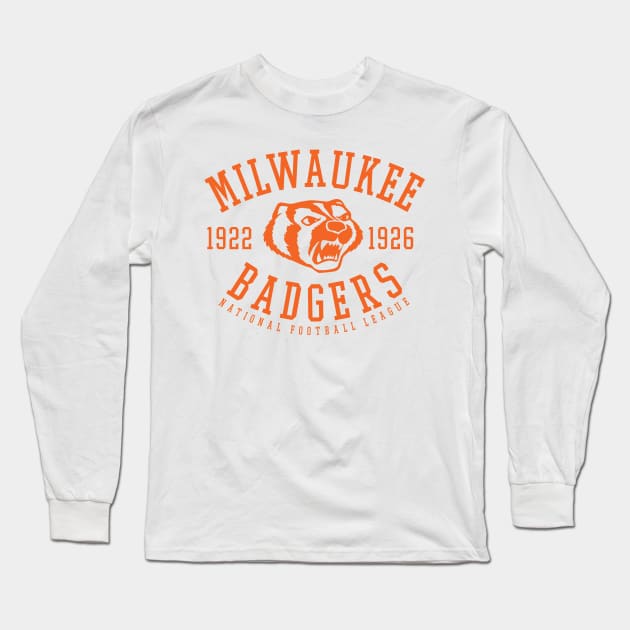 Milwaukee Badgers Football Long Sleeve T-Shirt by MindsparkCreative